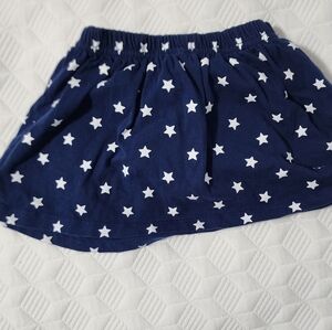Carter's Navy Skirt with White Star Print